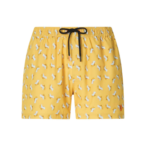 Save The Duck Costume Costume da bagno Uomo Ademir con stampa Giallo - Francavilla Moda